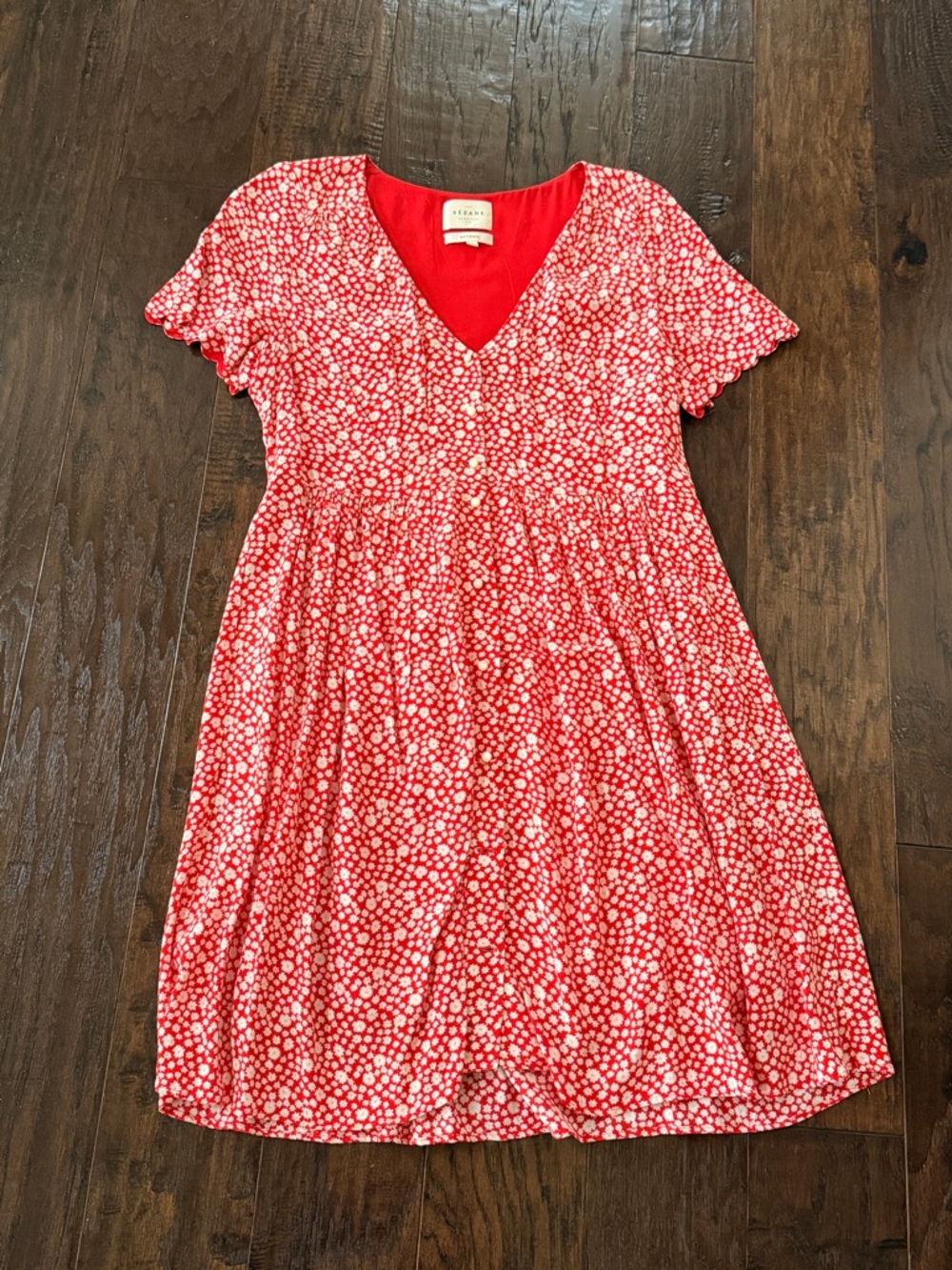 Sezane Red floral Dress